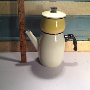 Enamelled vintage teapot image 1