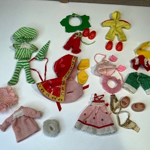 Vintage Kenner Strawberry shortcake lot of fashion 80&#39;