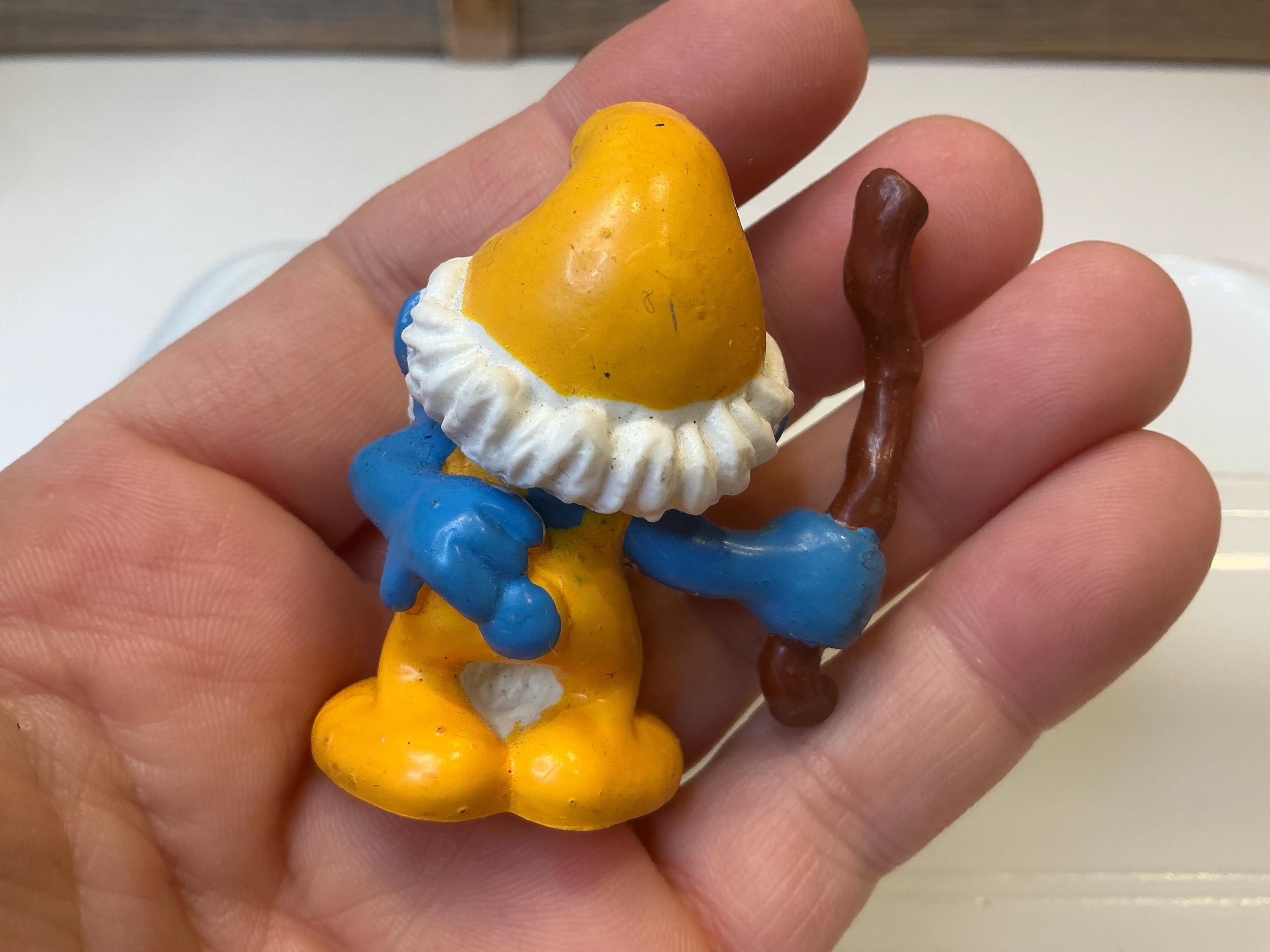 Vintage Smurf Grandpa PVC FIGURINE 80' - Etsy