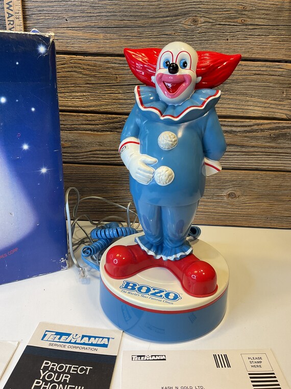♪Bozo the Clown/Phone(80s) Vintage Bozo the Clown Telephone - Etsy