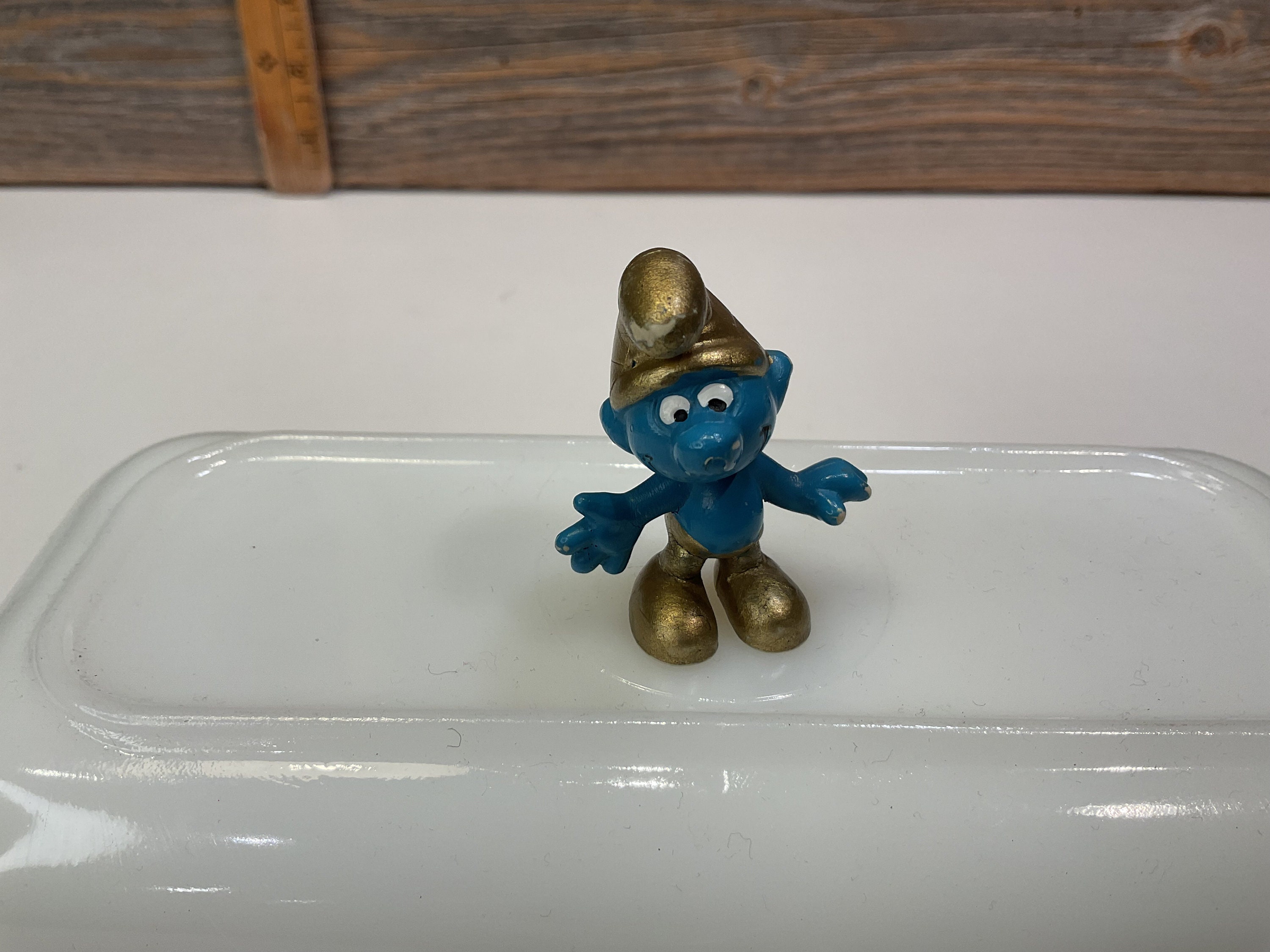 【お宝】スマーフ SMURF 額付き ヴィンテージ アンティーク 即購入OK 】スマーフ smurf ヴィンテージ フィギュア 5体セット 1981年