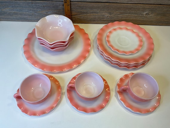 Vintage Hazel Atlas 16 Pieces of Pink Crinoline 50' - Etsy