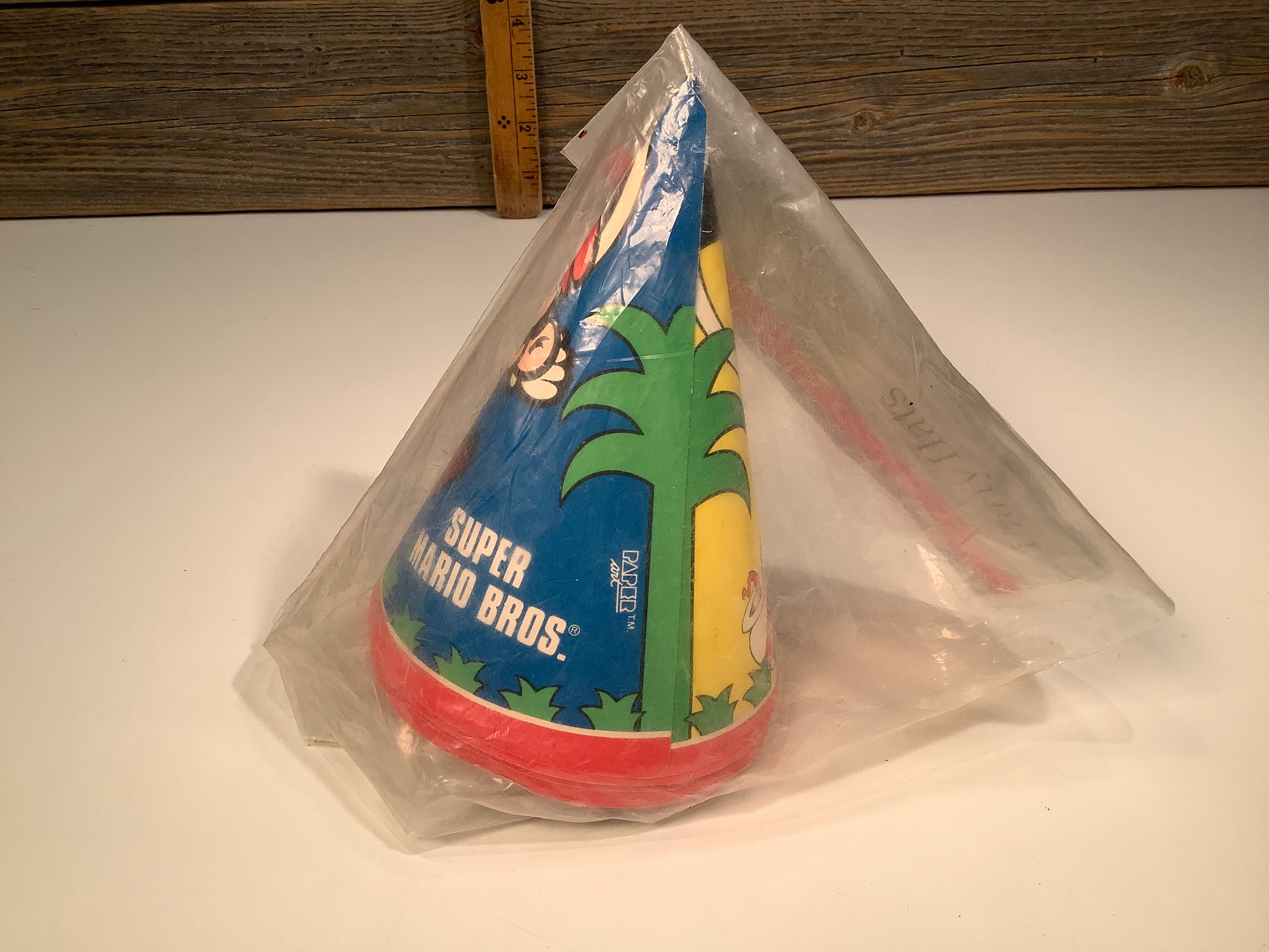 Vintage Rare Mario Bros 5 Party Hats 