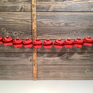 Vintage Shiny Brite christmas tree 11 ornaments red balls 80&#39;
