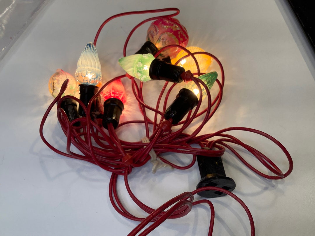 Vintage Christmas Light Set 50' Etsy