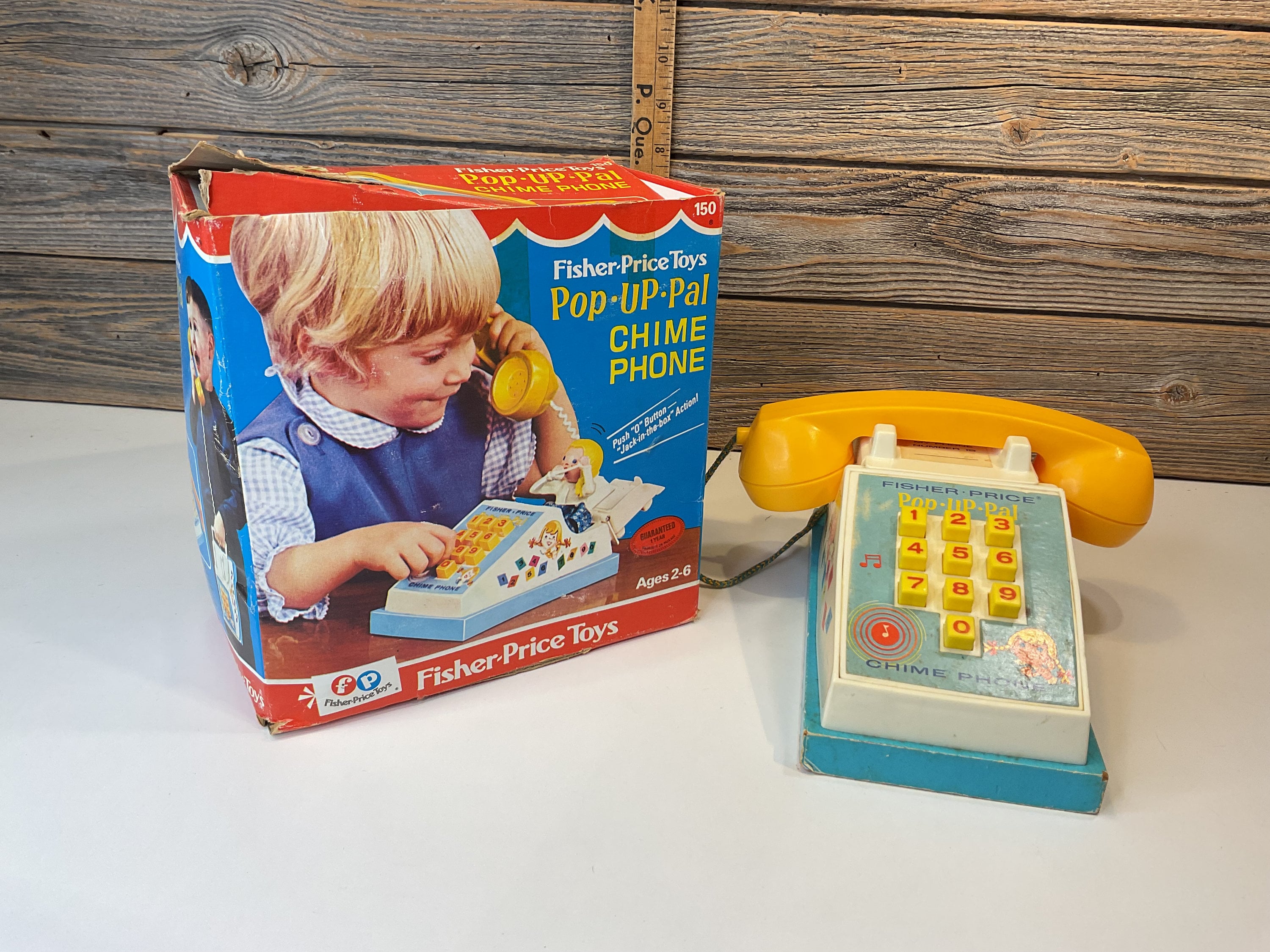フィッシャープライス　Chime Phone ビンテージトイ　USA 1960 フィッシャープライス Chime Phone ビンテージトイ USA 1960