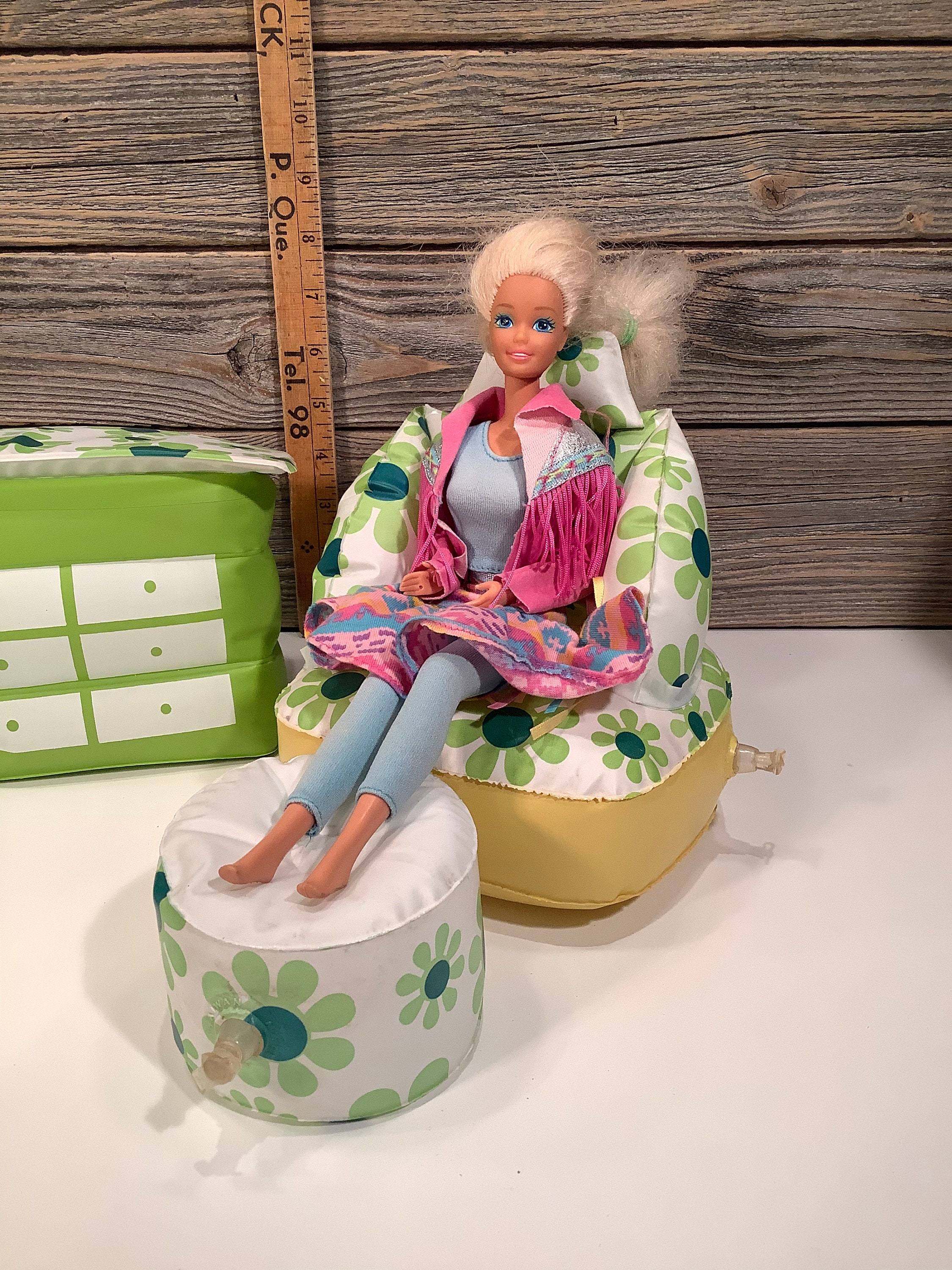 Vintage Mattel Barbie blow up furniture 70' | Etsy