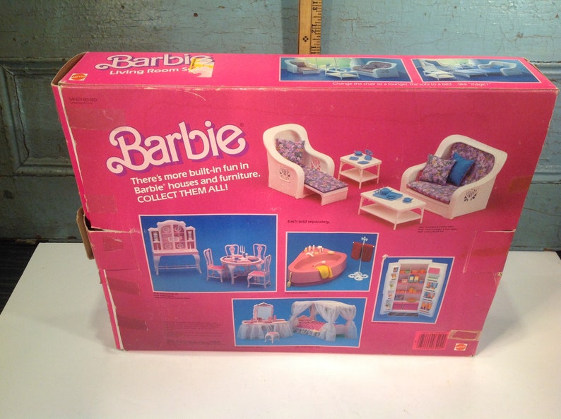 Vintage Barbie living room set 1985 image 10
