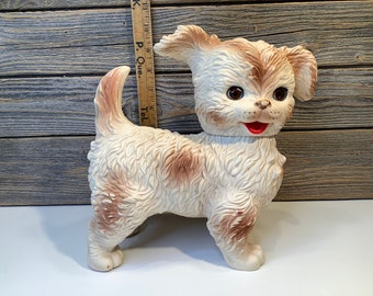 Vintage Edward Mobley dog eyes head move squeak rubber 60'