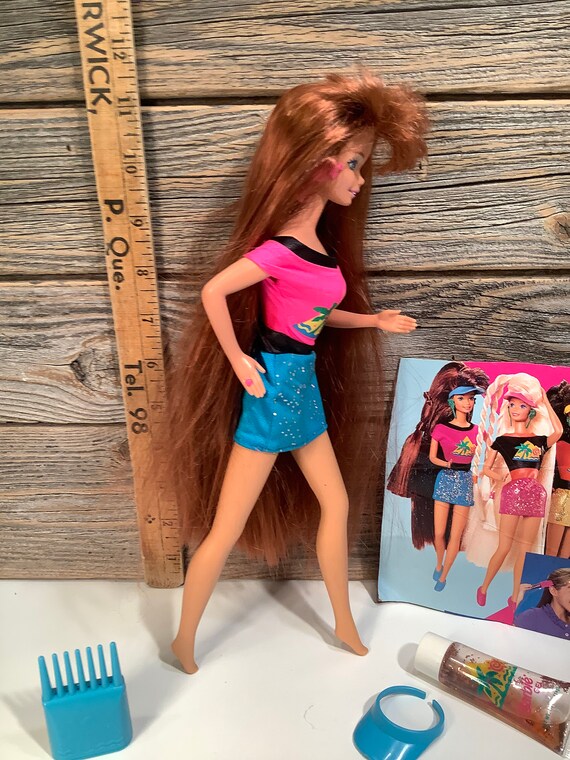 Vintage Mattel Barbie Redhead Glitter Hair 1993 - Etsy Vintage Mattel Barbie Redhead Glitter Hair 1993 - Etsy