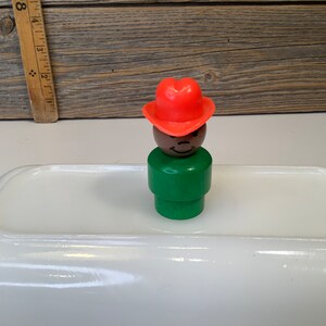 Vintage Fisher Price little people wood farmer 70&#39;