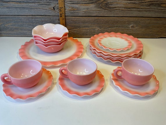 Vintage Hazel Atlas 16 Pieces of Pink Crinoline 50' - Etsy