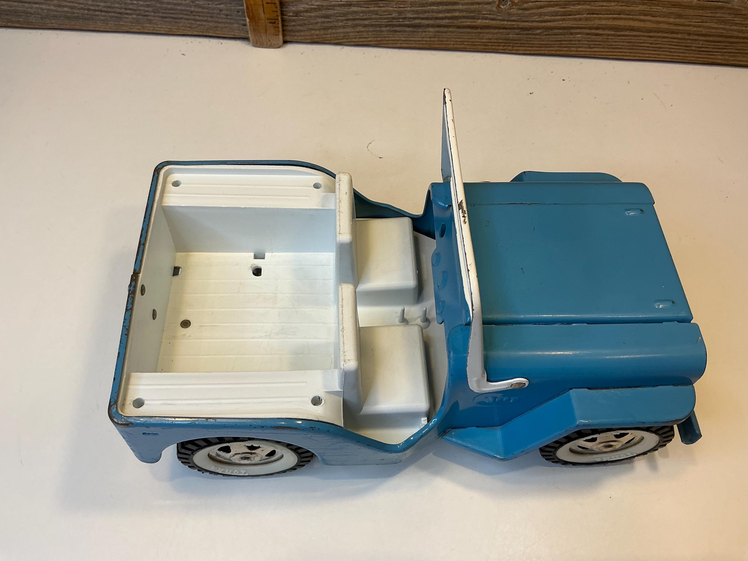 Vintage Tonka Blue Jeep 70' - Etsy