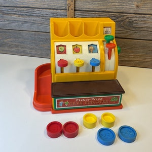 Vintage Fisher Price Cash Register 1974