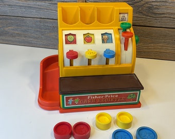 Vintage Fisher Price Cash Register 1974