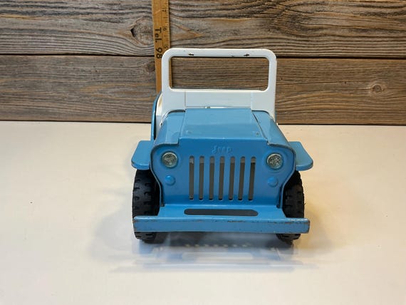 Vintage Tonka Blue Jeep 70' - Etsy
