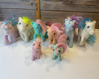 Vintage Hasbro My Little Pony, 8 Stück, 80 Zoll