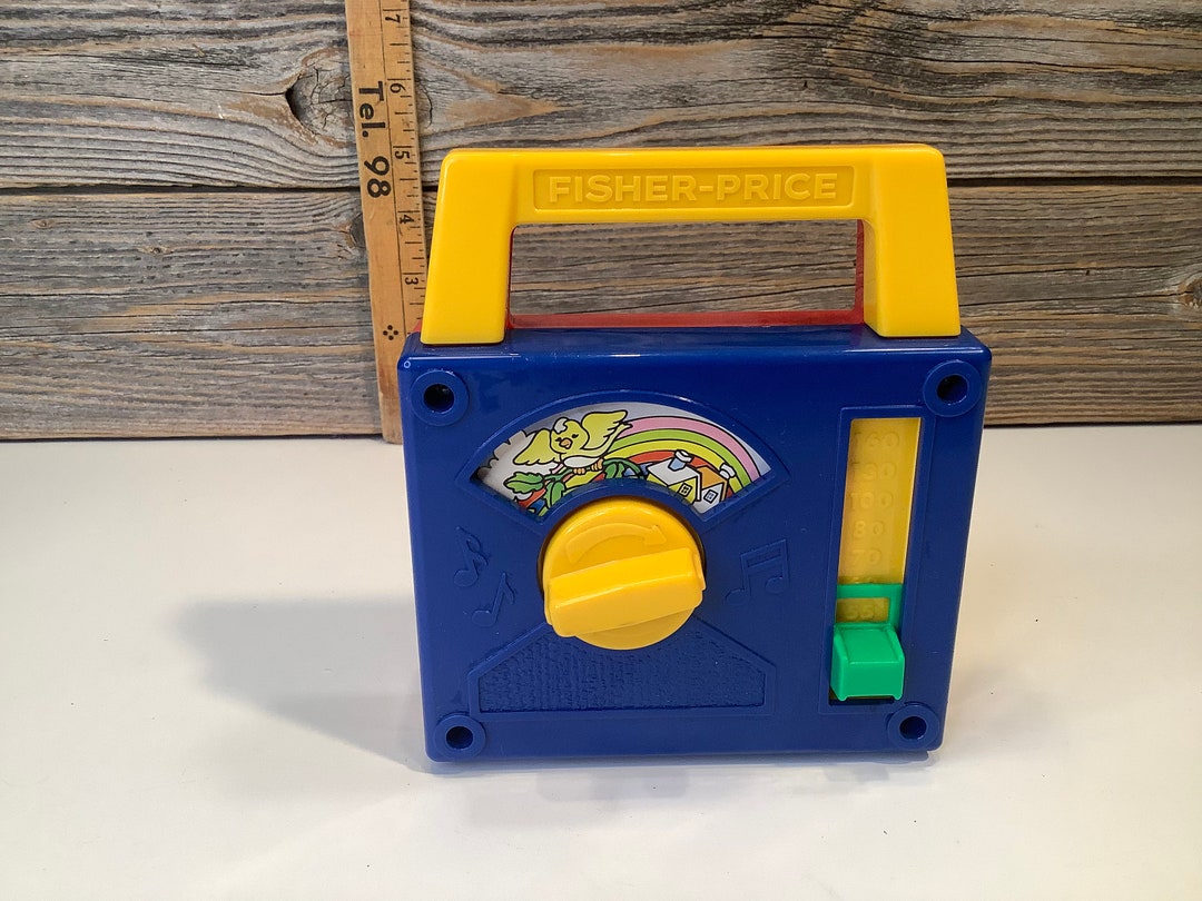 Vintage Fisher Price Music Box Red and Blue 1981 Etsy