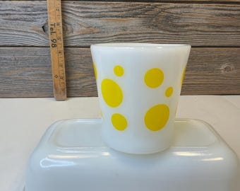ヴィンテージ ファイヤーキング レッド ポルカドット ミキシングボウル