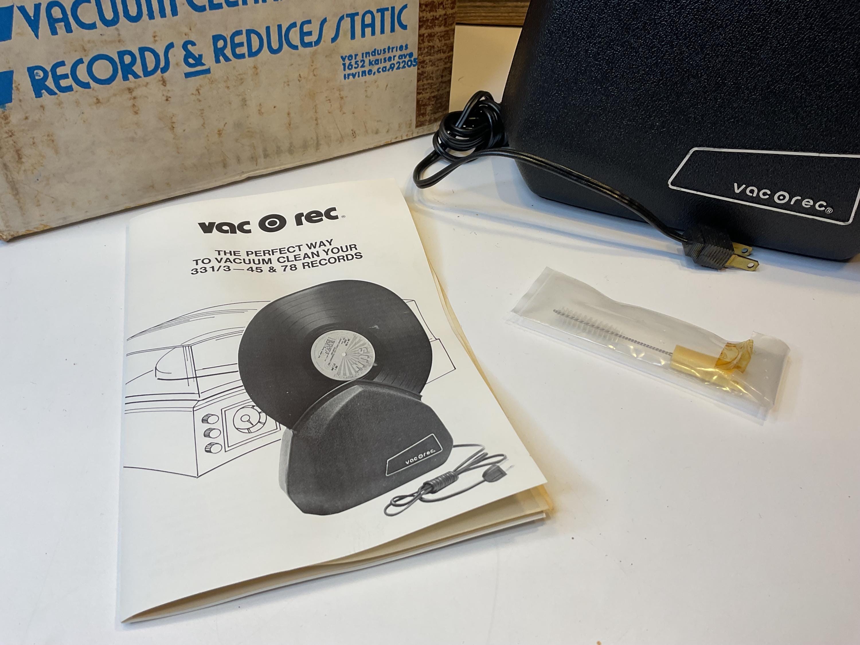 1976年物ビンテージ Record Vacuum レコードクリーナー 1976年物ヴィンテージ Record Vacuum レコードクリーナー