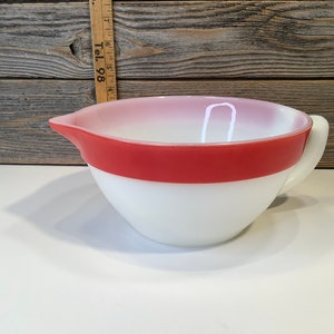 Vintage Fireking Colonial red band measuring cup 50&#39;