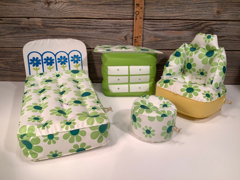 Vintage Mattel Barbie blow up furniture 70' Etsy