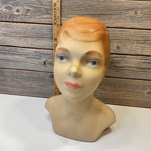 Cabeza de maniquí vintage