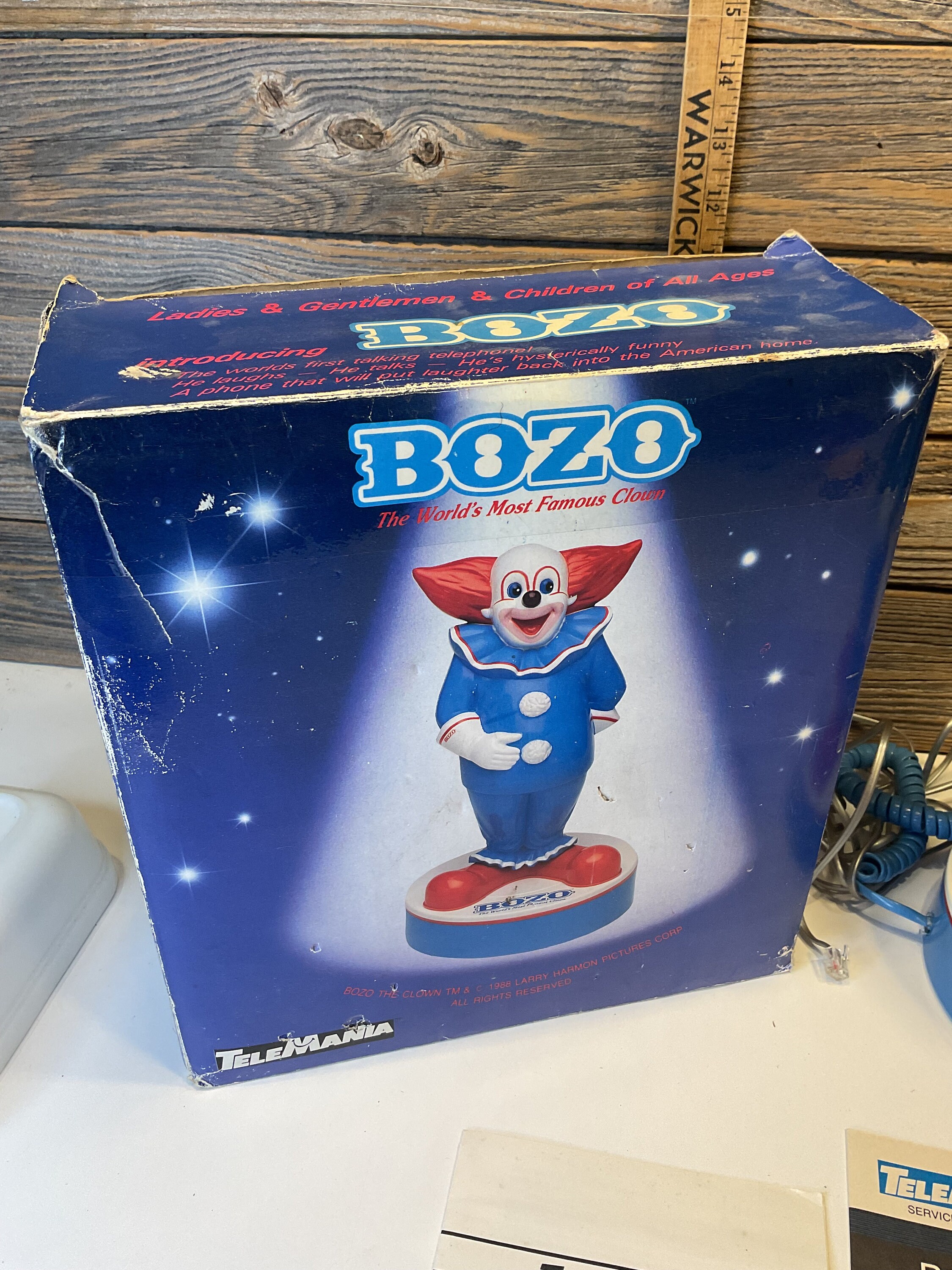 Vintage Bozo the Clown Telephone - Etsy