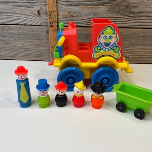 Vintage Fisher Price Little people crazy clown fire 1983
