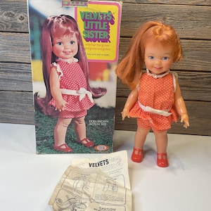 Vintage Ideal Puppe Samts kleine Schwester 1972