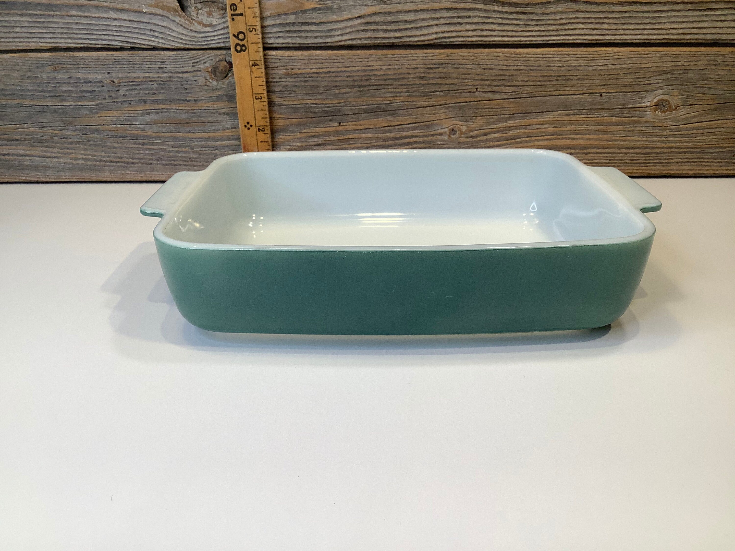 Pyrex® Deep 8 Square Glass Baking Dish with Sage Green Lid