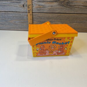 Vintage Fisher Price Picnic Basket 1975 - Etsy
