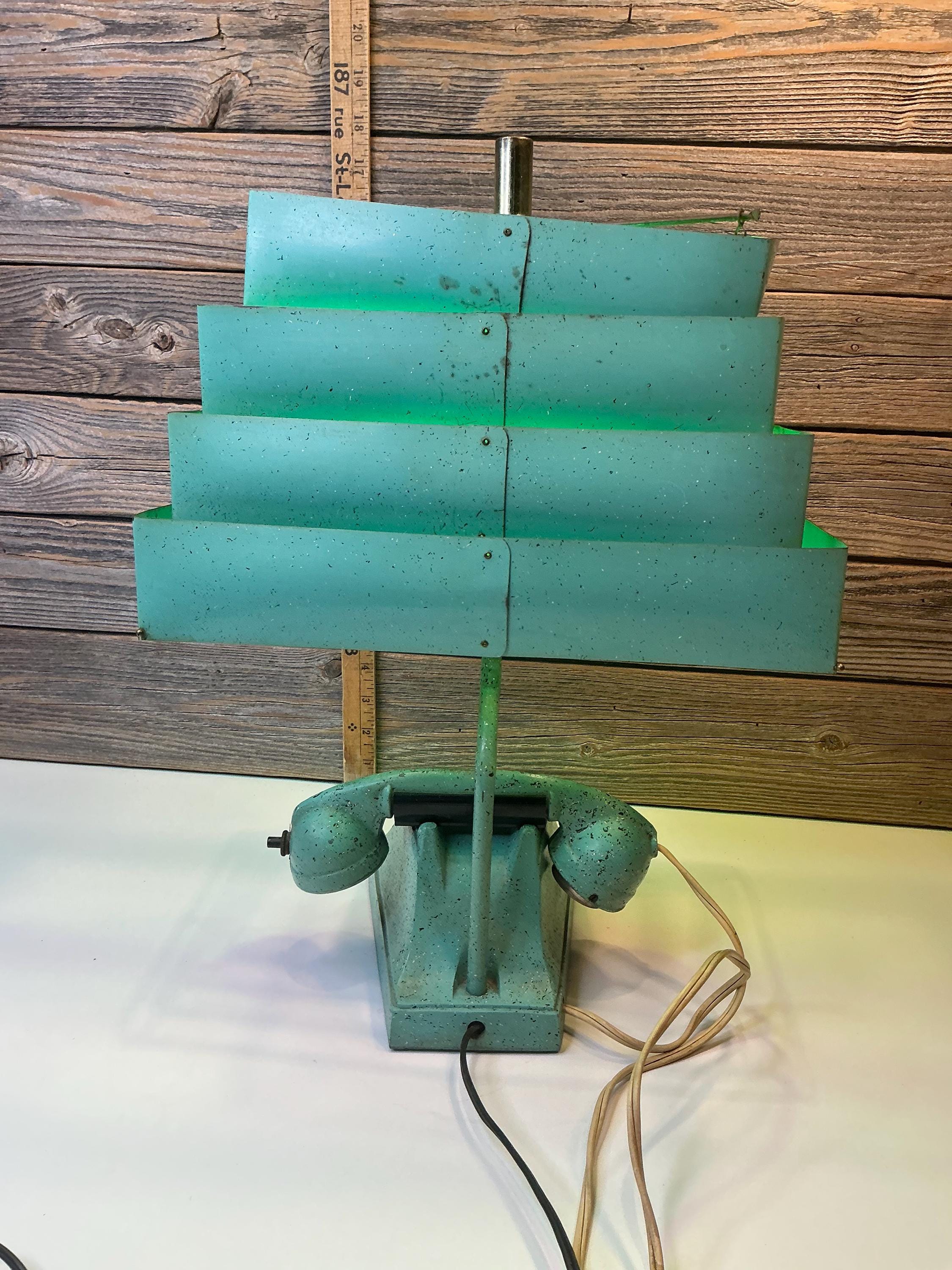 Old Trea Boye Lamp Phone, Clock and Lighter 50' - Etsy