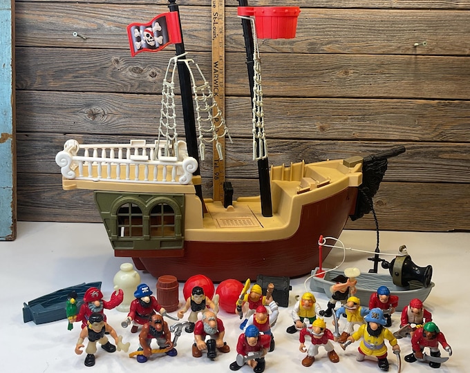 Vintage Fisher Price Greats Adventures Pirate Ship 1994 - Etsy
