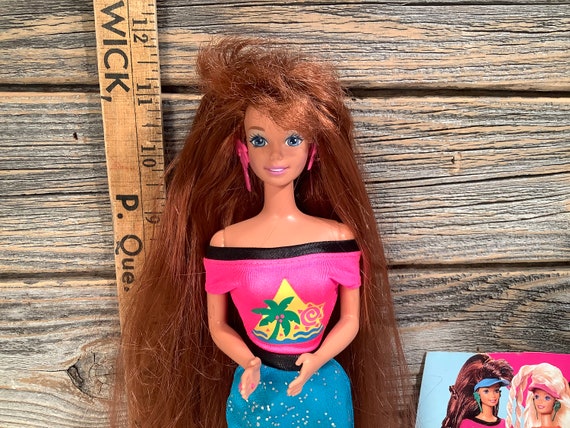 993GLITTER HAIR Barbie Rousse Mattel #10968 JAMAIS Niger