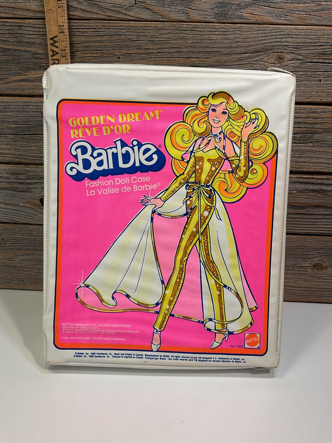 Vintage Mattel Barbie Fashion Doll Case Golden Dream 1980 Etsy