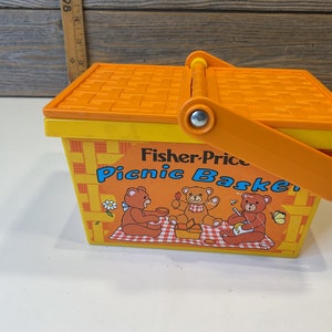 Vintage Fisher Price Picnic Basket 1975 - Etsy