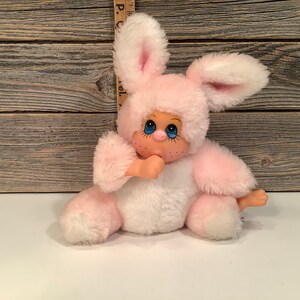 Vintage Gerber baby doll pink bunny plush novelty stuffed 80&#39;