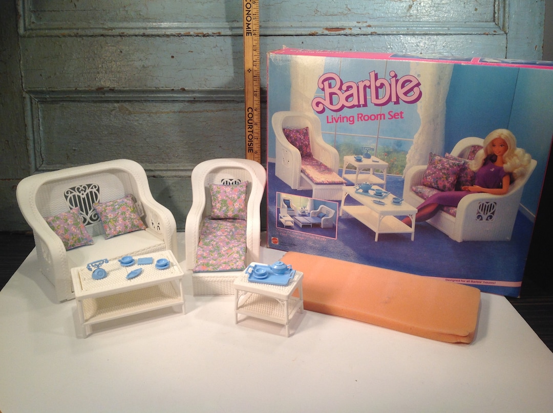 Vintage Barbie Living Room Set 1985 Etsy