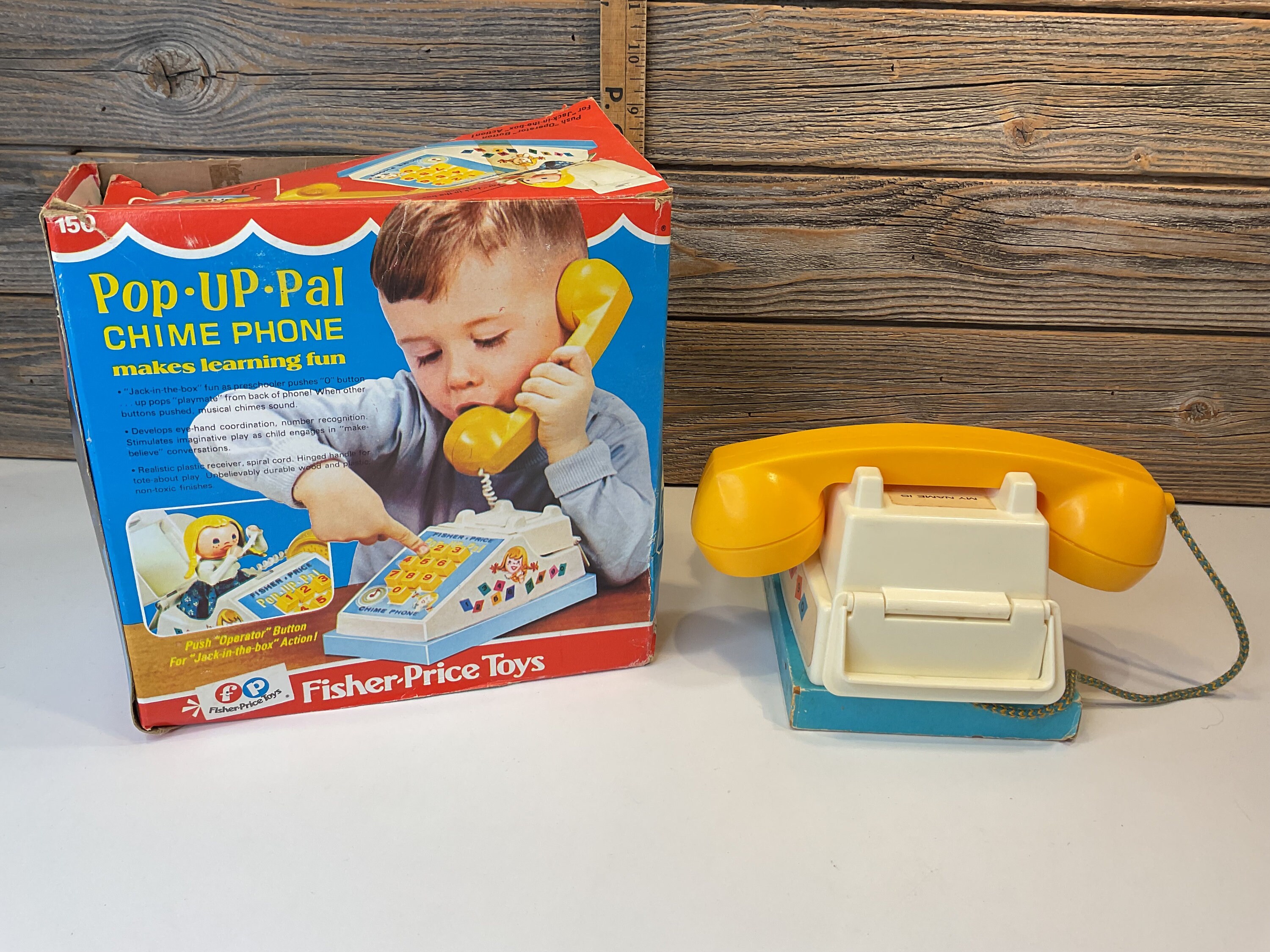 フィッシャープライス　Chime Phone ビンテージトイ　USA 1960 Fisher-Price/フィッシャープライス・「Pop-Up-Pal Chime Phone