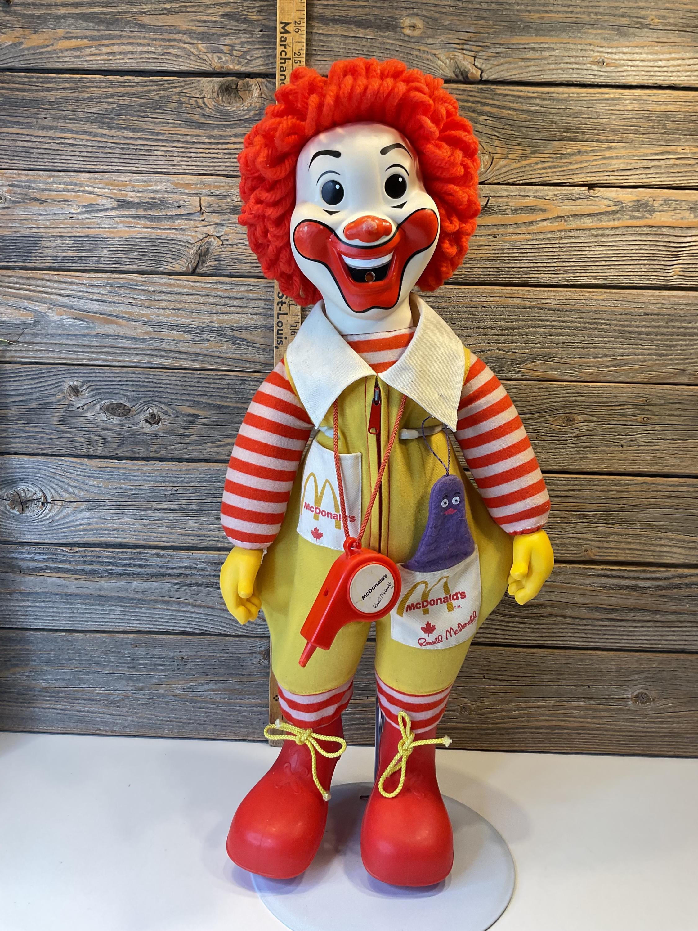 Vintage Ronald Mcdonald Plush 1978 - Etsy