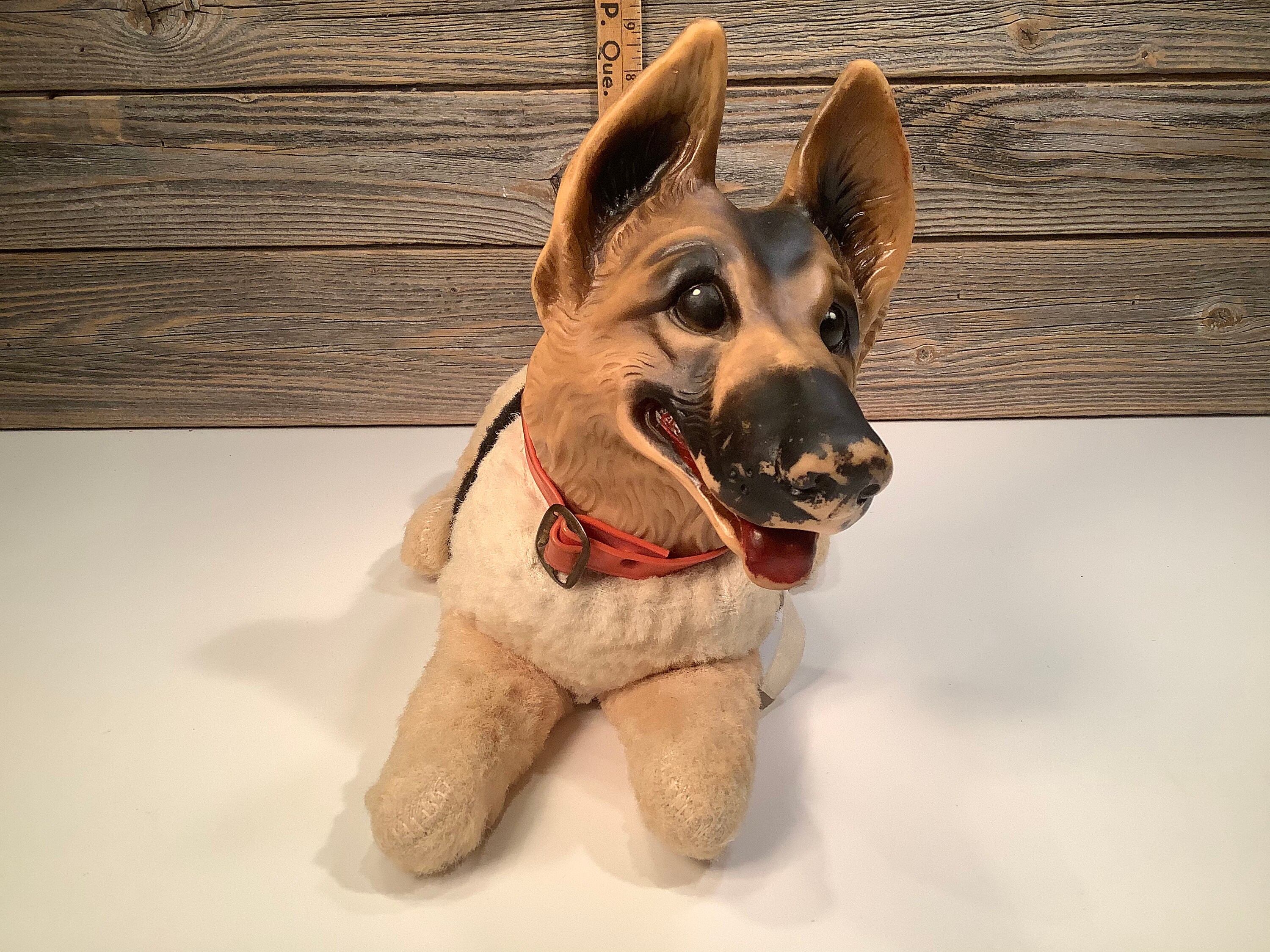 Vintage Reliable Rin Tin Tin Dog Plush With Caoutchou Face 50 Etsy