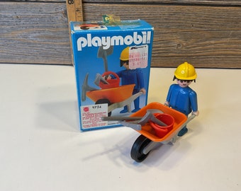 ヴィンテージ プレイモービル 中世農家セット：フィギュア、動物、庭