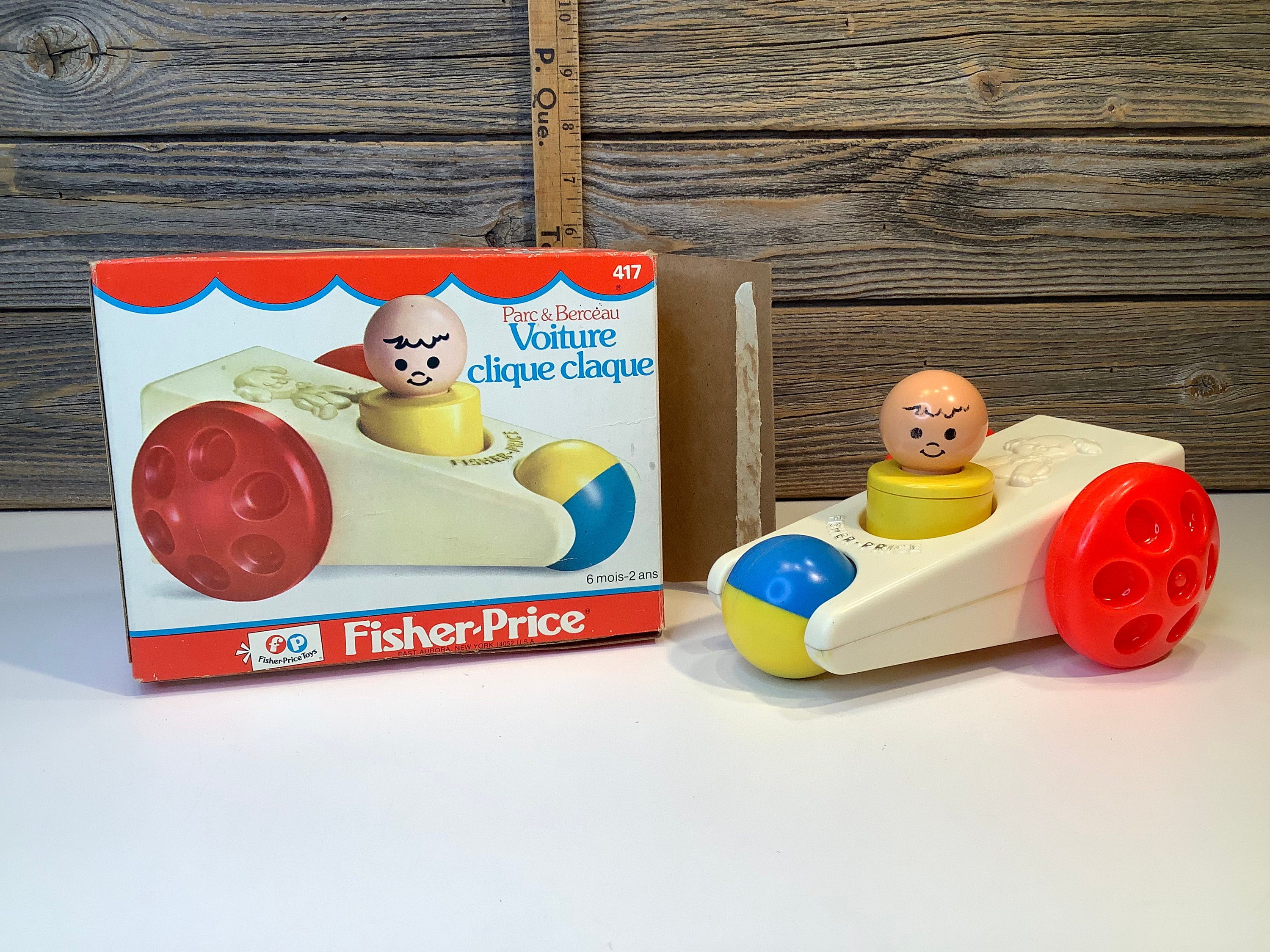 Vintage Fisher Price Click'n Clatter Car 1975 - Etsy