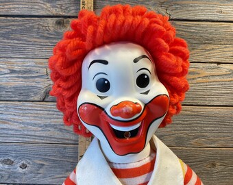 ドイツ マクドナルド ロナルド ぬいぐるみ フィギュア ヴィンテージ アメトイ 送料込】1984's マクドナルド ロナルド ドナルド ぬいぐるみ