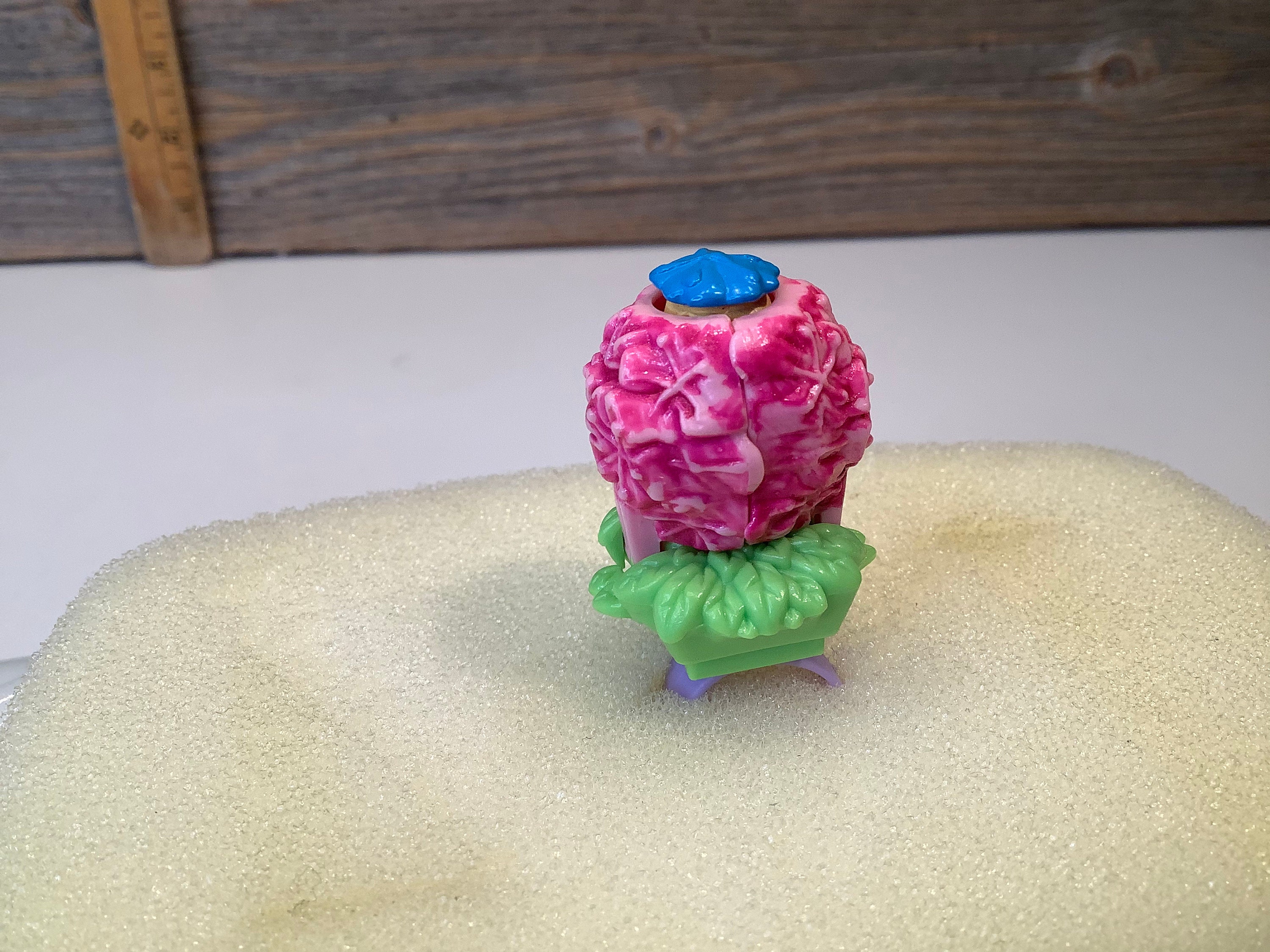 Bague Vintage Polly Pocket Fleur Surprise Avec Oiseau Bleu, Bluebird Toys 1994 – Pour Collection
