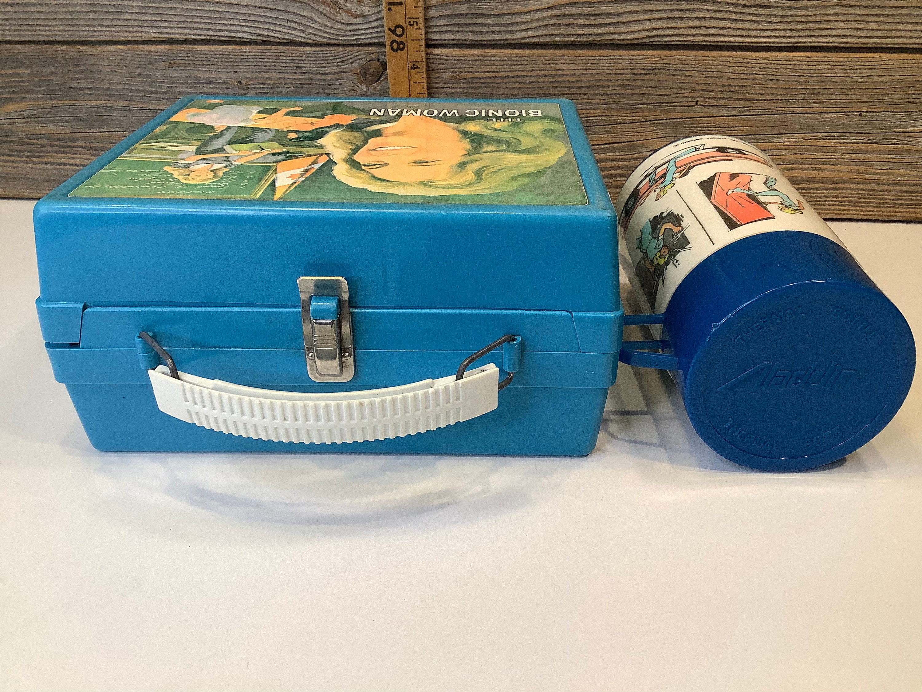Vintage Aladdin Canadian Plastic Lunch Box the Woman Bionic - Etsy