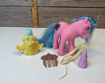 Vintage Hasbro my little pony Princess Primrose and Chumster 1987