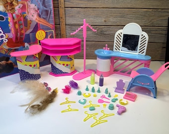 Vintage Mattel Barbie beauty salon boutique 1989