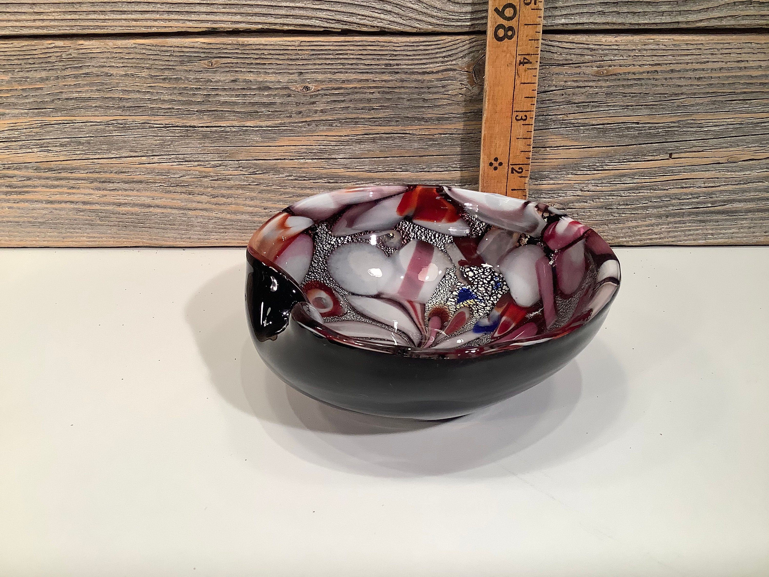 Vintage Murano Blown Glass Ashtray 50' Etsy